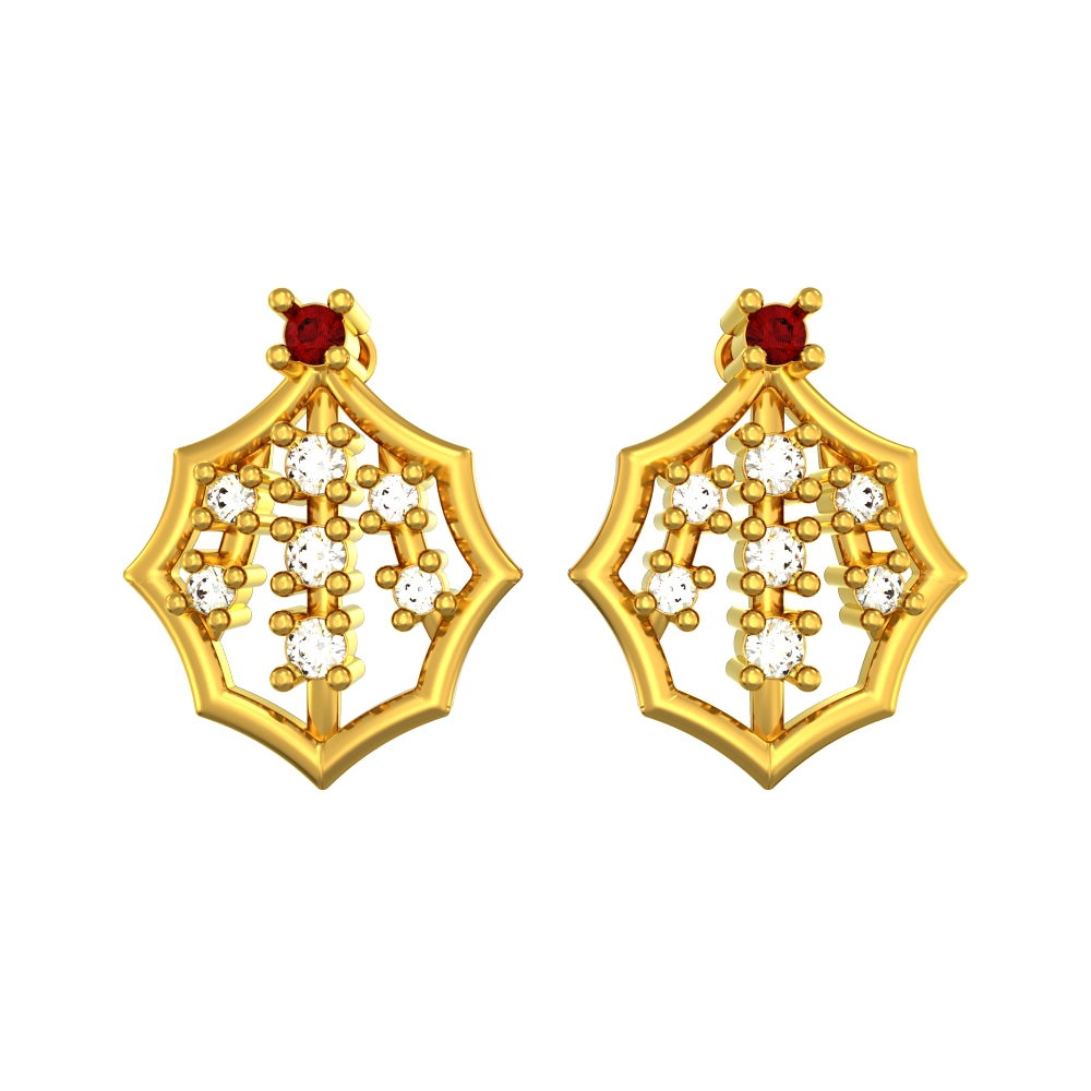 Modern Geo Stud Earrings