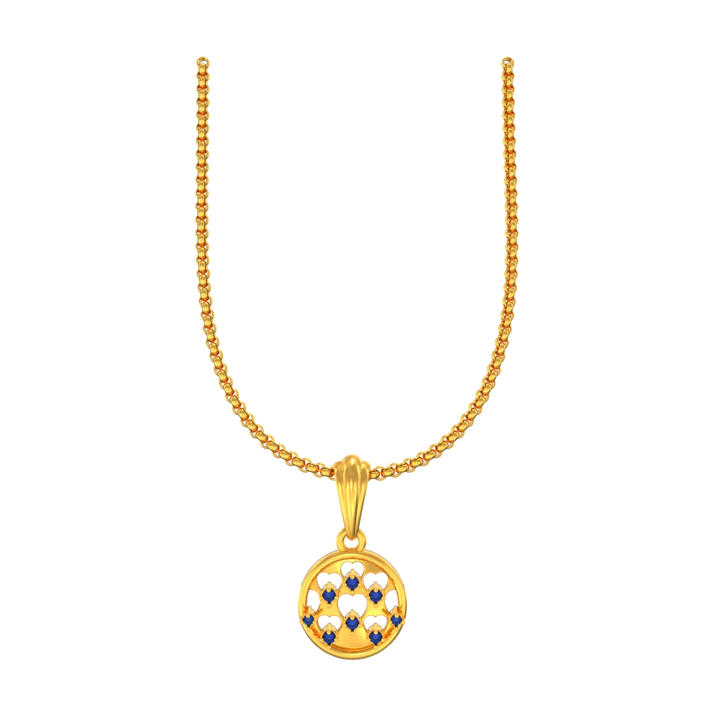 Multi-Heart Gold Pendant