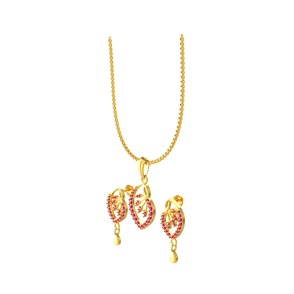 New-Adorable-Floral-Pendant-set