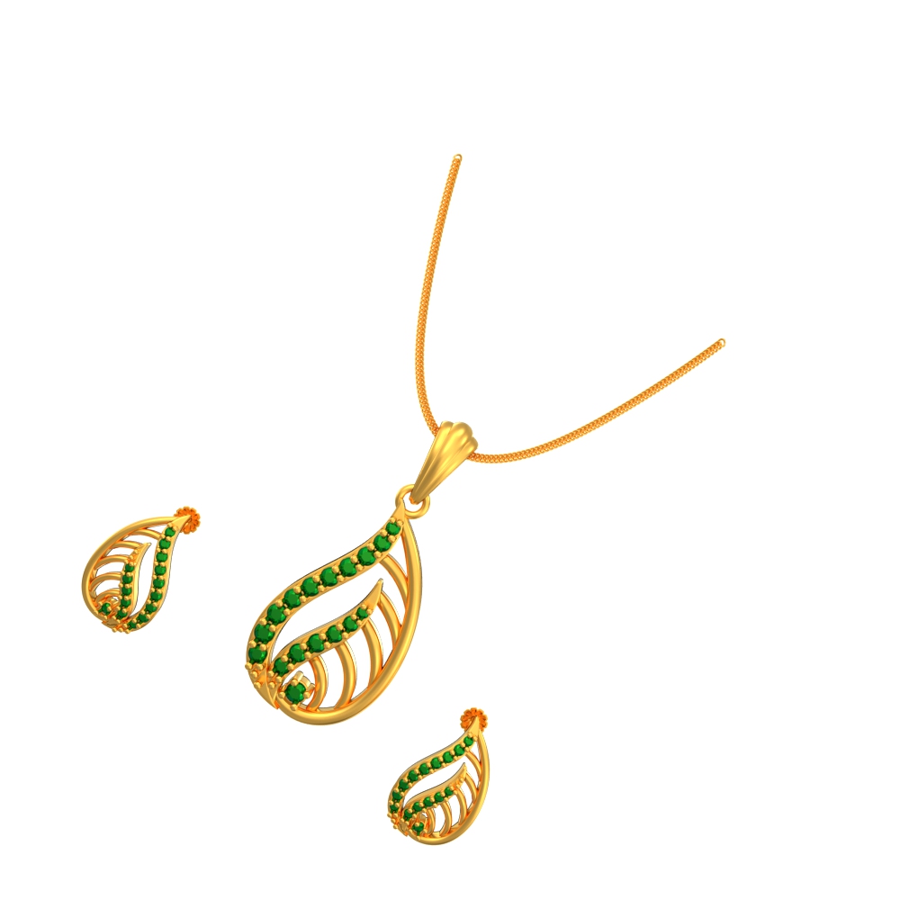New-Delicate-Mango-Pendant-set