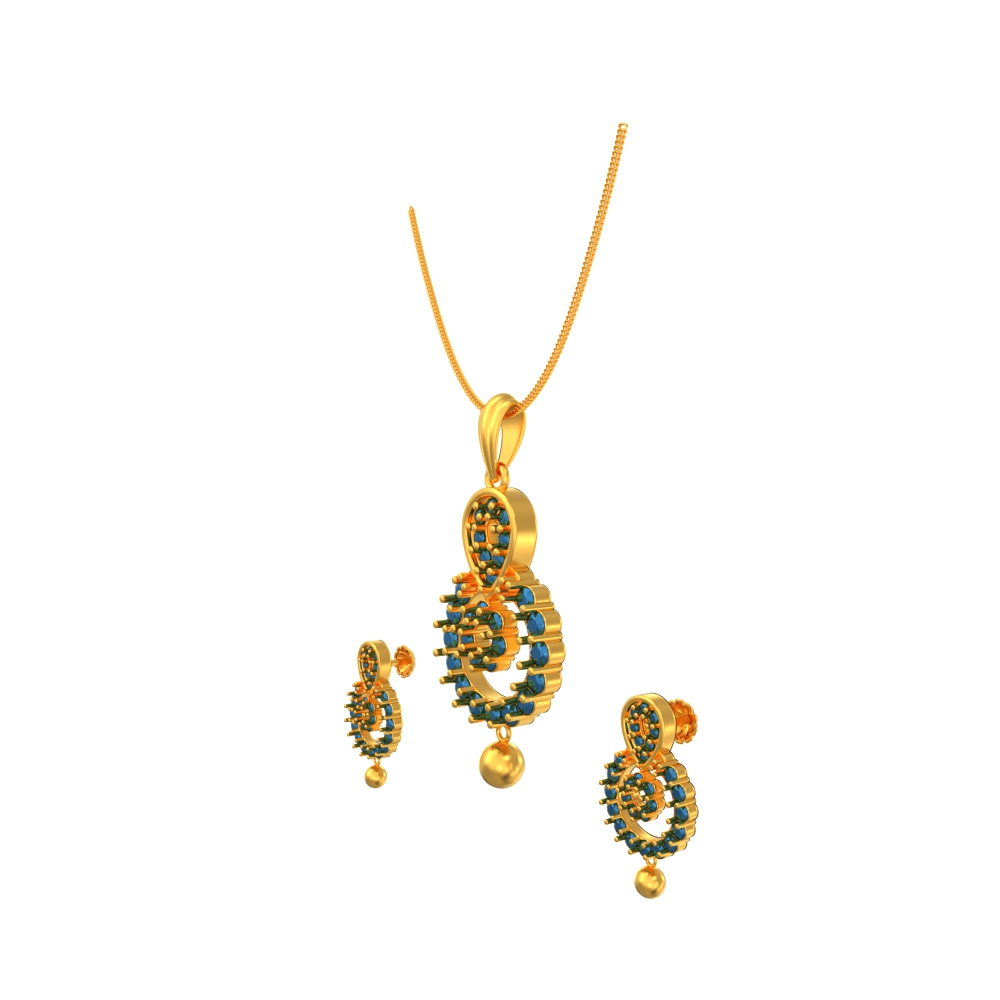 New-Enchanted-Circles-Pendant-set