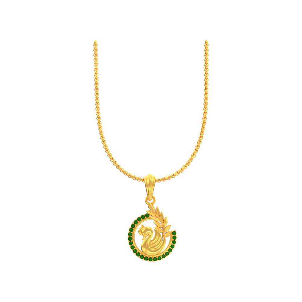 Peculiar Peacock Pendant