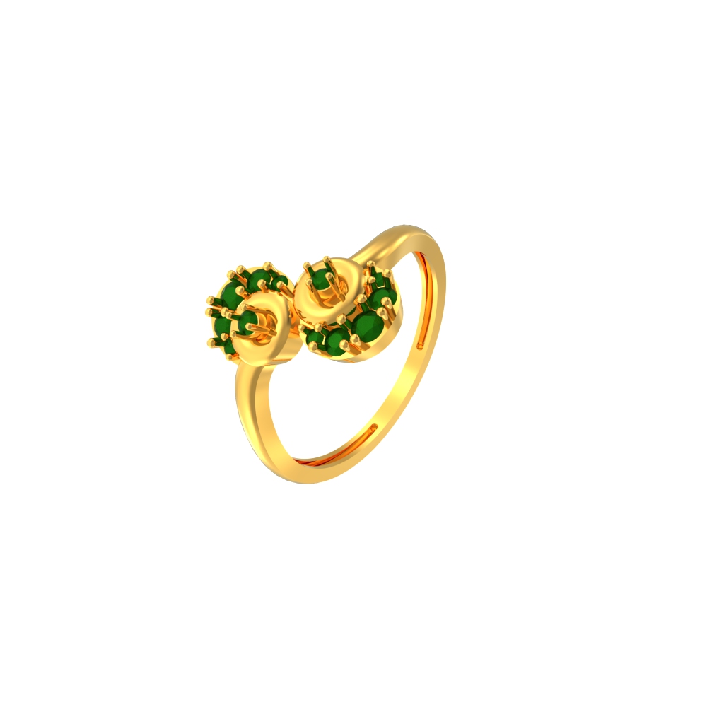 Simple-Couple-Circle-Gold-Ring
