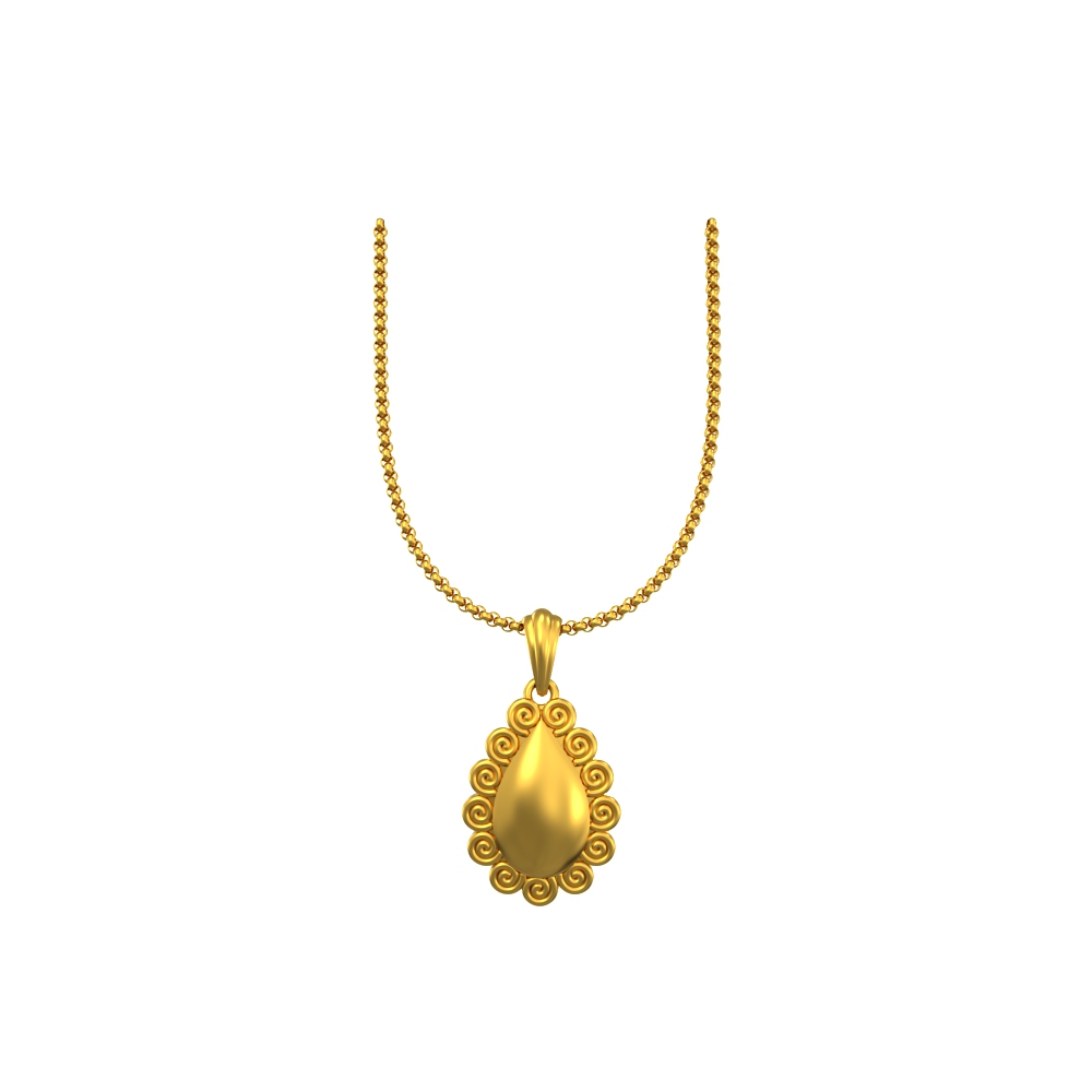 Simple Fashion Gold Pendant