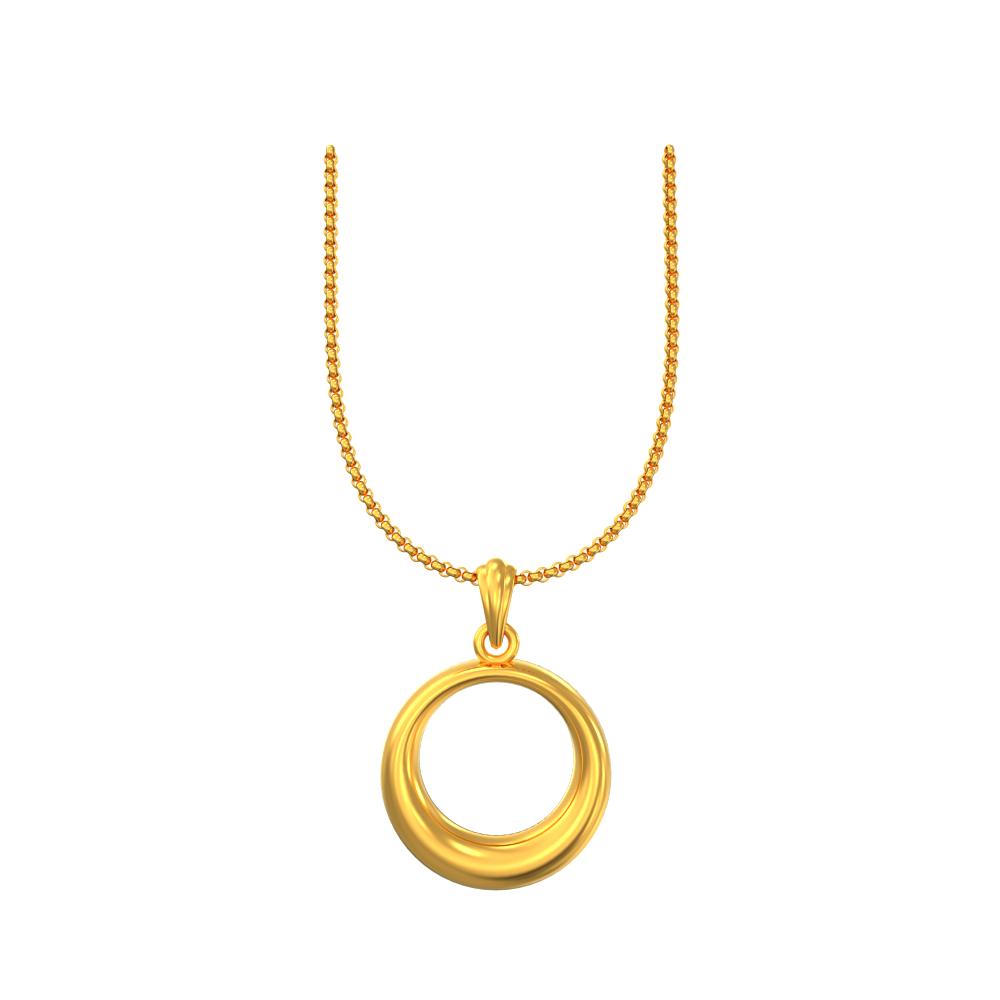 Simple Modern Gold Pendant
