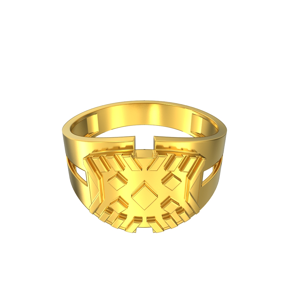 Square Pattern Elegance Ring