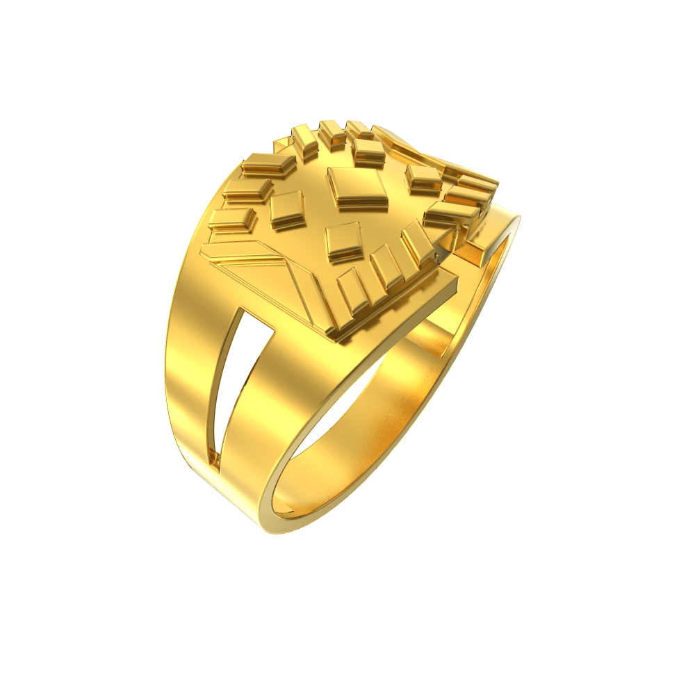 Square Pattern Elegance Ring