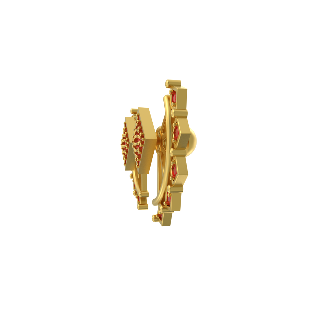 Square Shaped Gold Earring Chennai