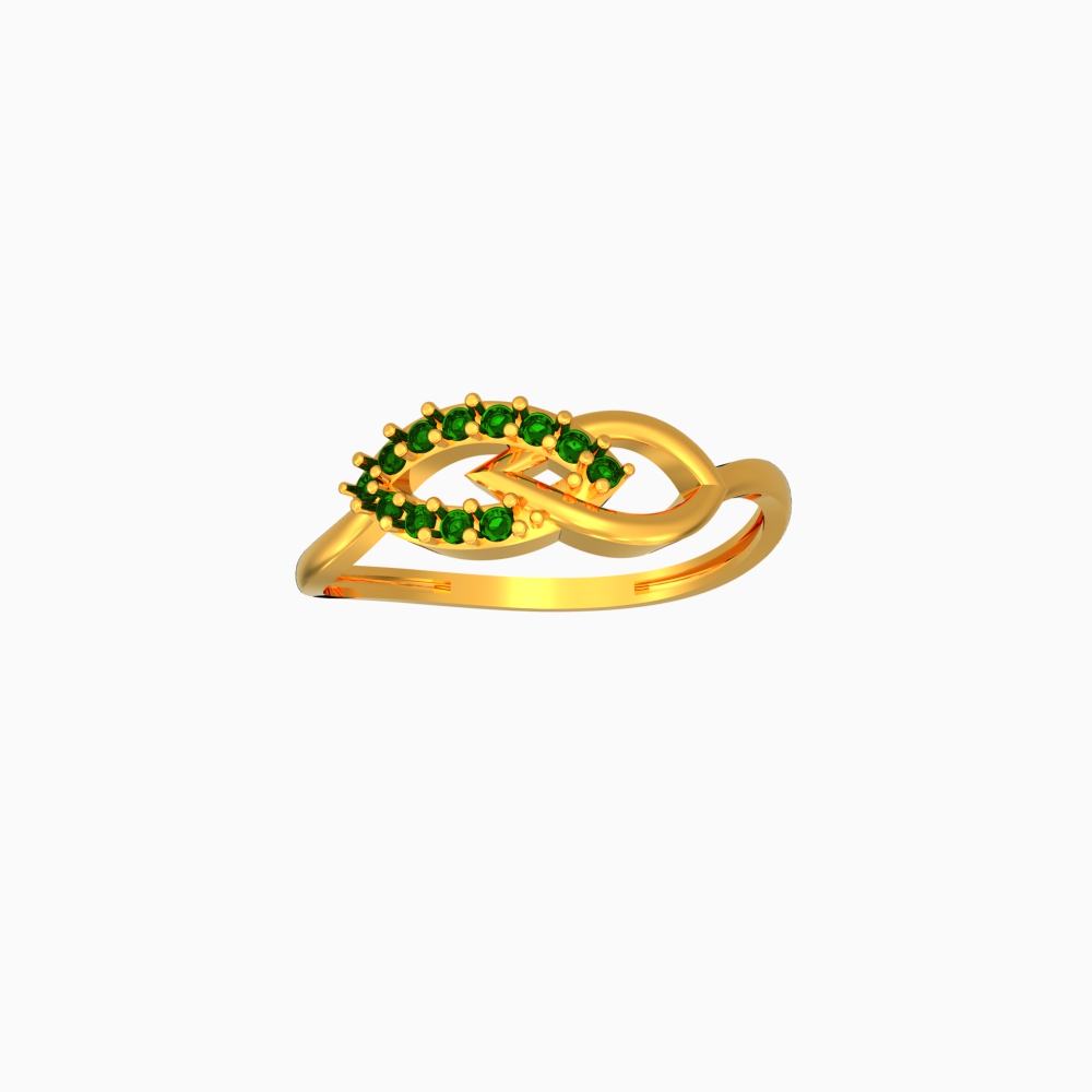 Swirling Curves Design Ring