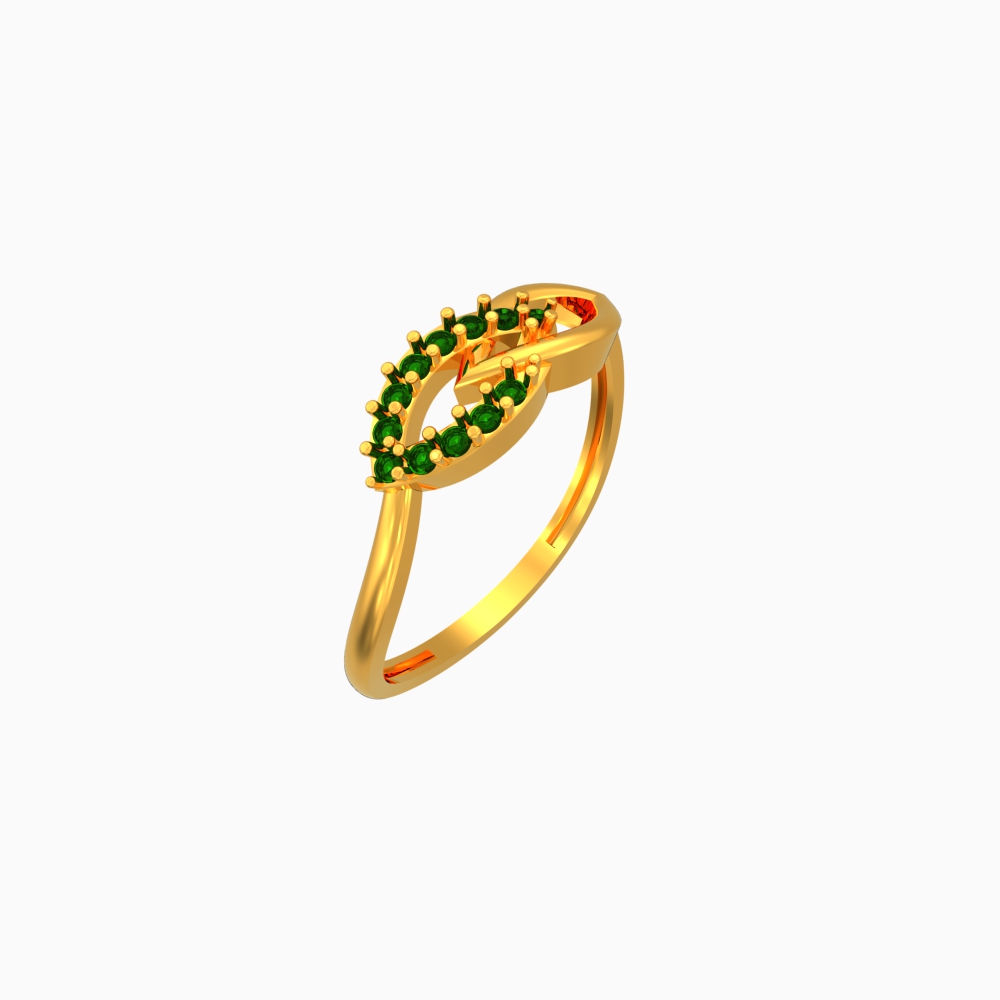 Swirling Curves Design Ring