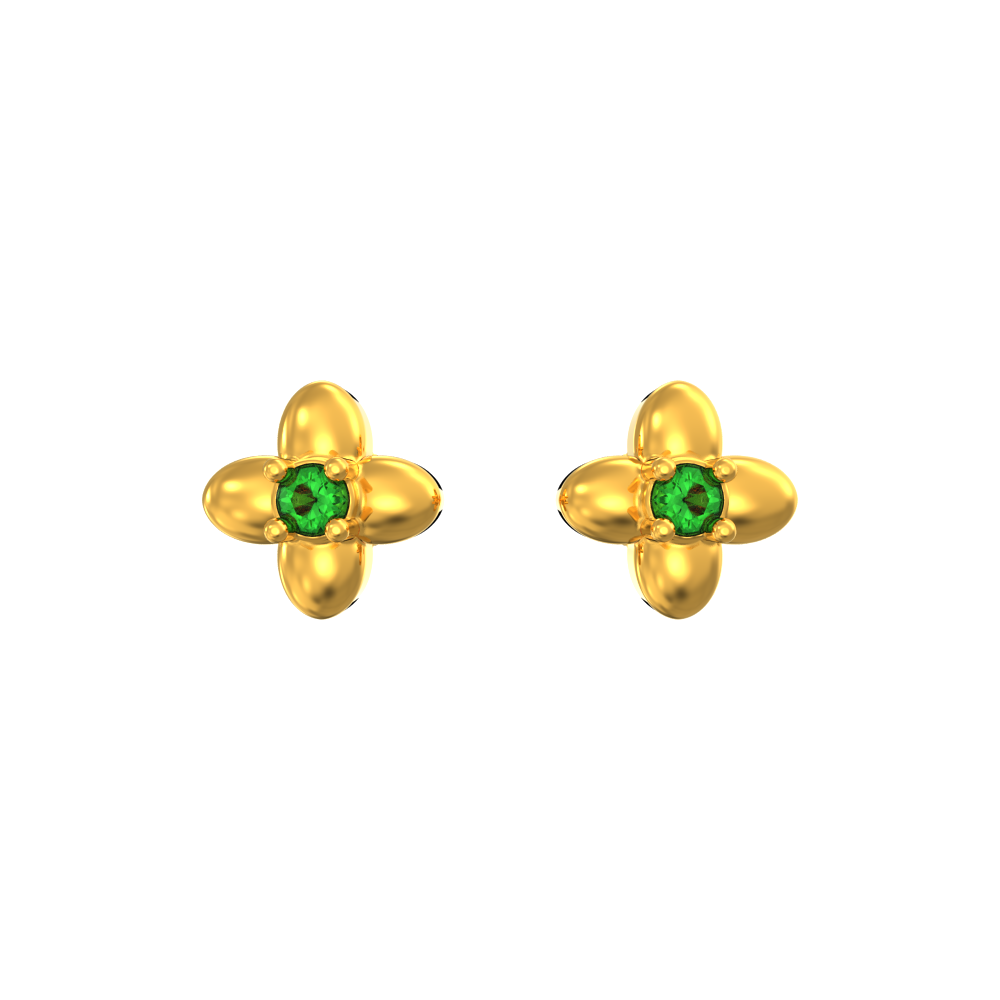 Tetra Petals Floral Studs