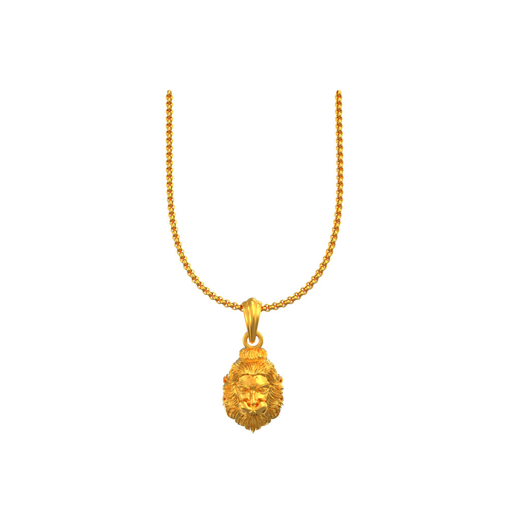 The King Lion Pendant Gold