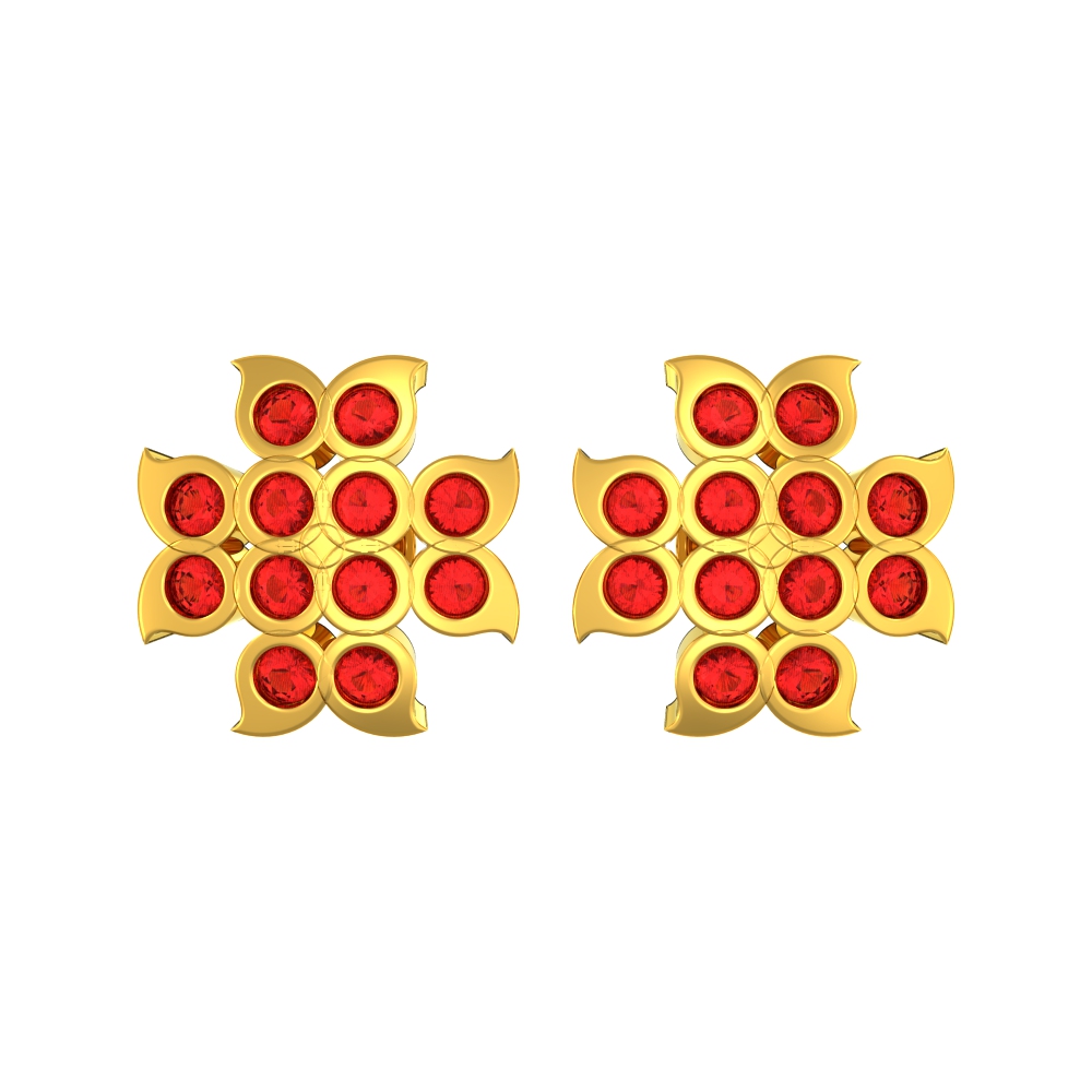 Timeless Golden Bloom Studs
