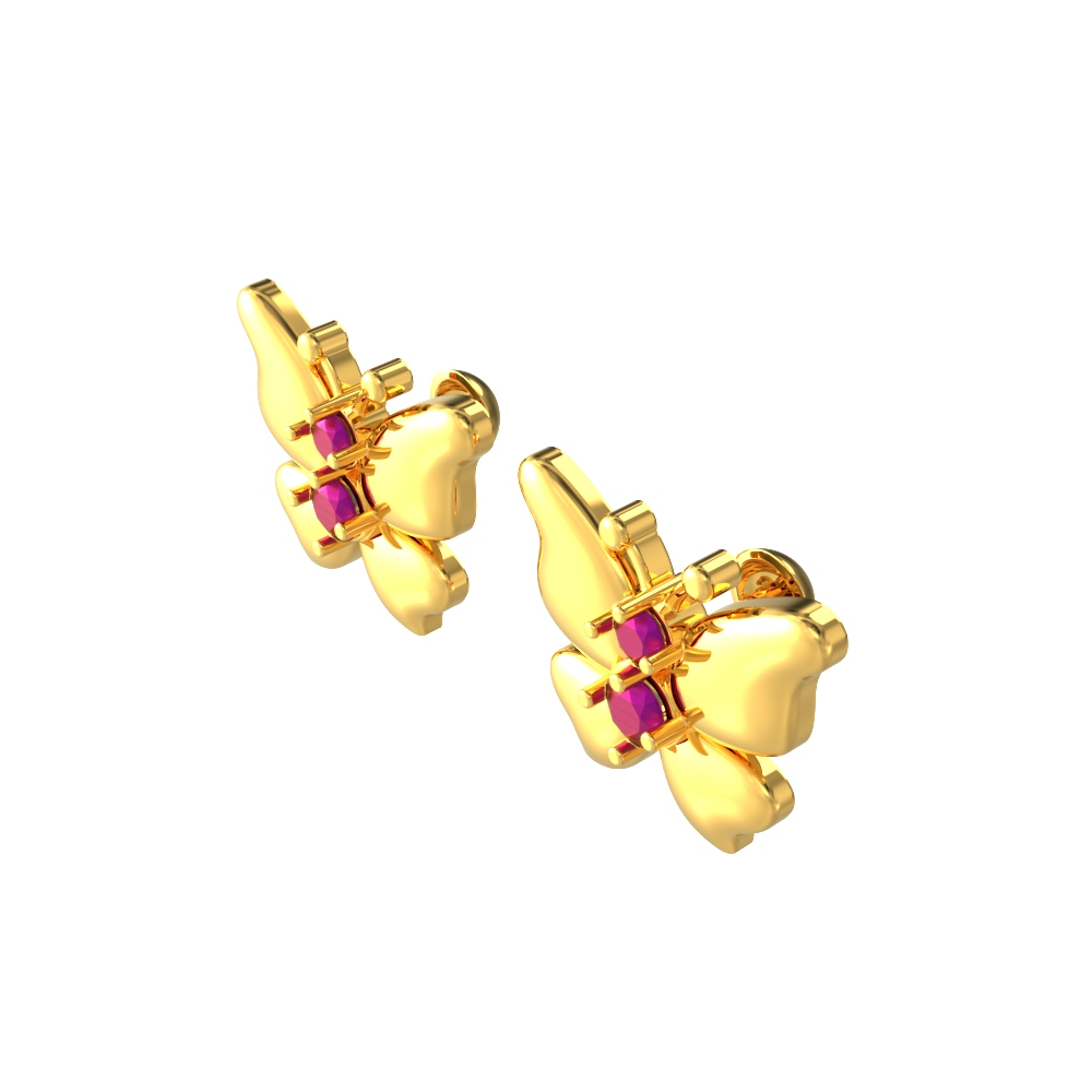 Trendy Customized Butterfly Gold Studs Chennai