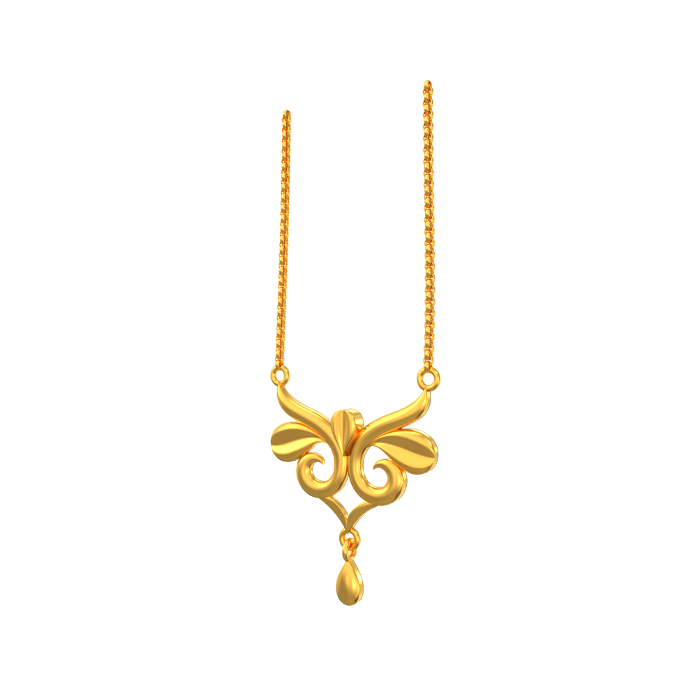 Simple And Unique Gold Pendant