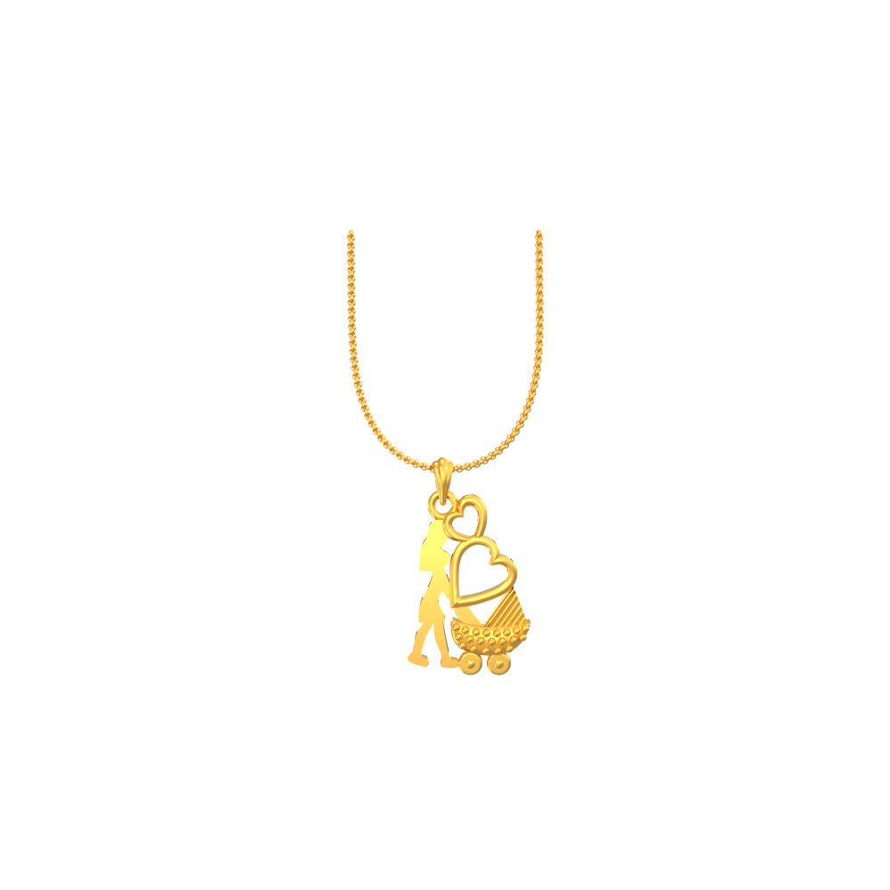 Unique Stylish Gold Pendant