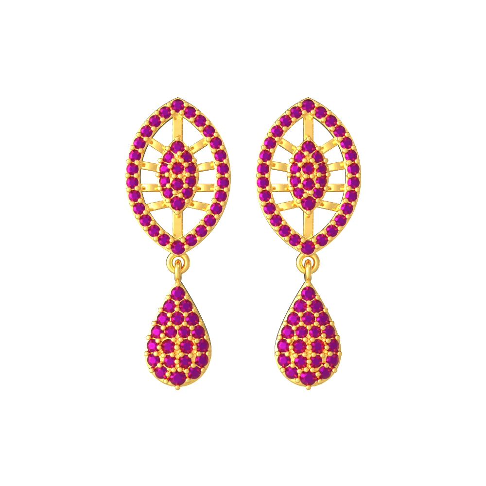 Versatile Oval Stone Dangle Earrings