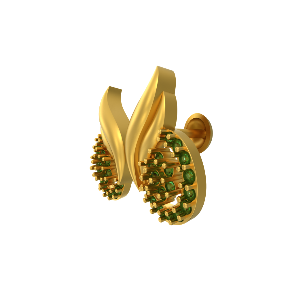 Vintage Curvy Gold Studs Chennai