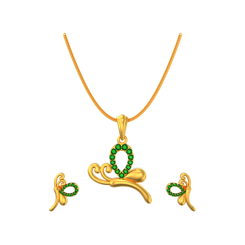Whimsical-Butterfly-Pendant-set