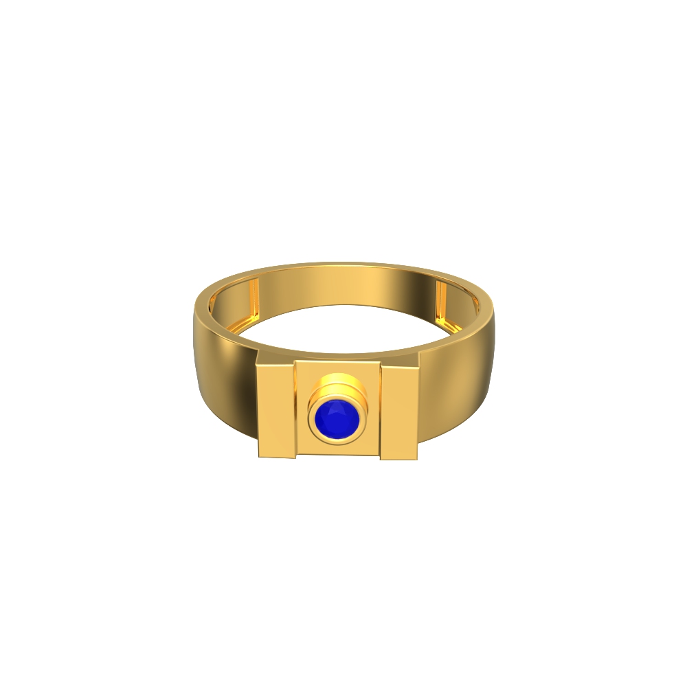 Yellow Gold Studded Gemstone Ring