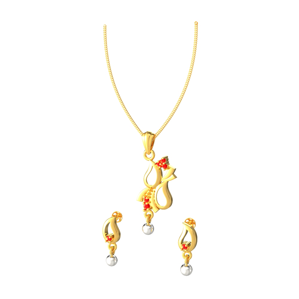 Amazing-Mango-Design-Pendant-Set