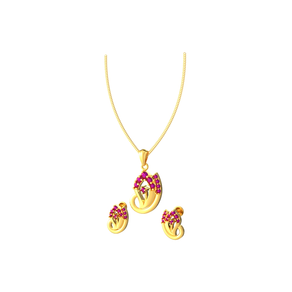 Best-Blooming-Floral-Pendant-Set