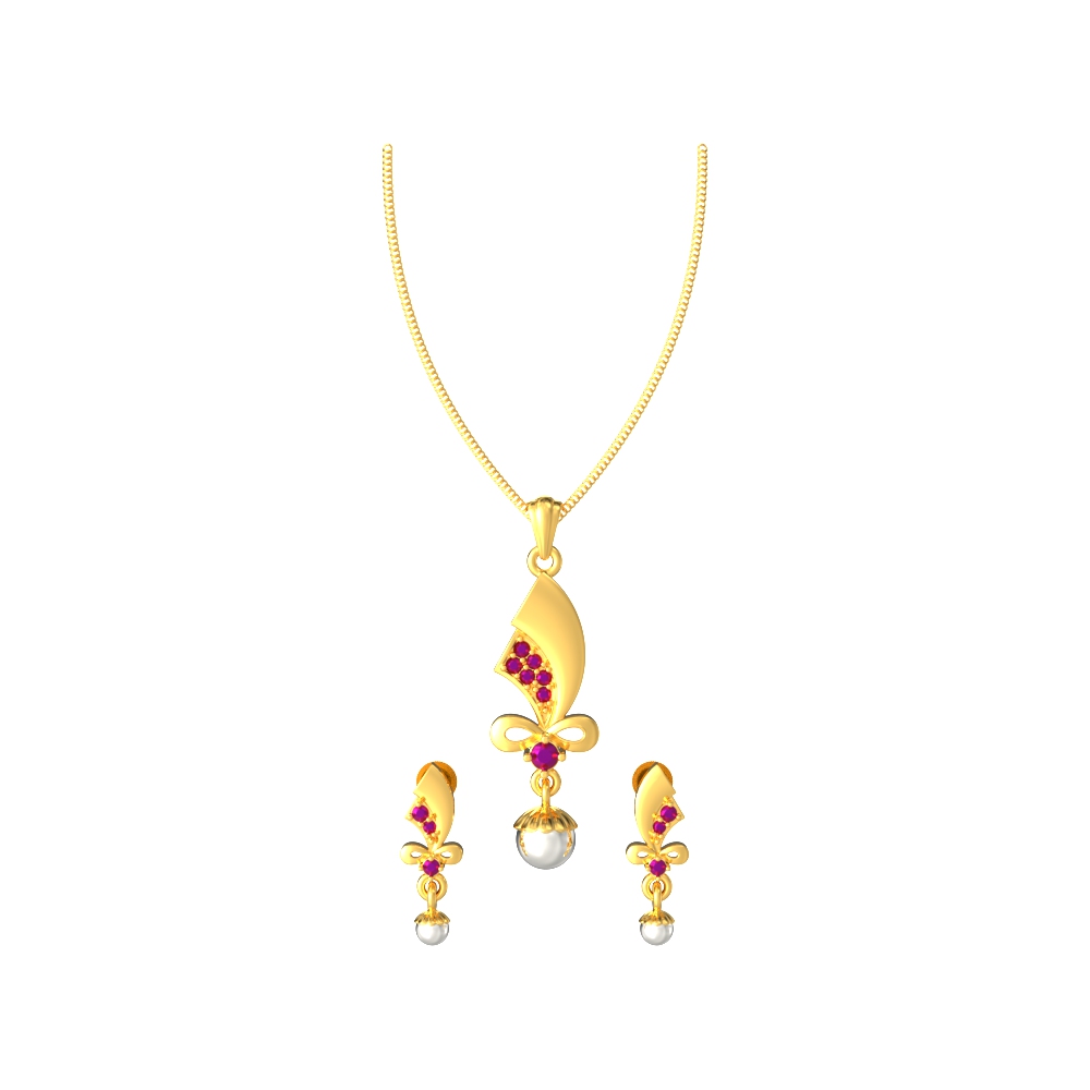 Charming-Curvy-Pendant-set