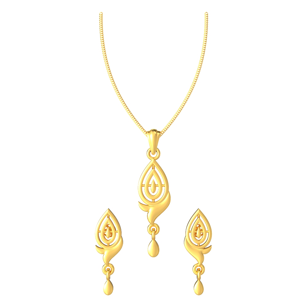Curvy-Design-Pendant-Set