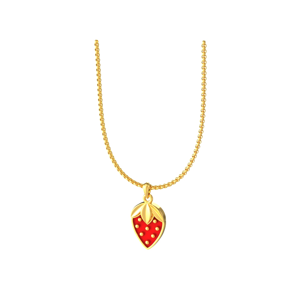 Cute-Flower-Kids-Gold-Pendant
