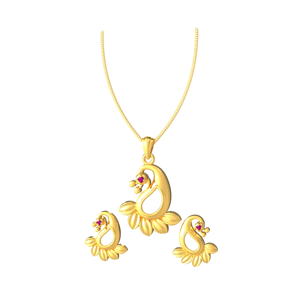Enchanting-Peacock-Pendent-Set