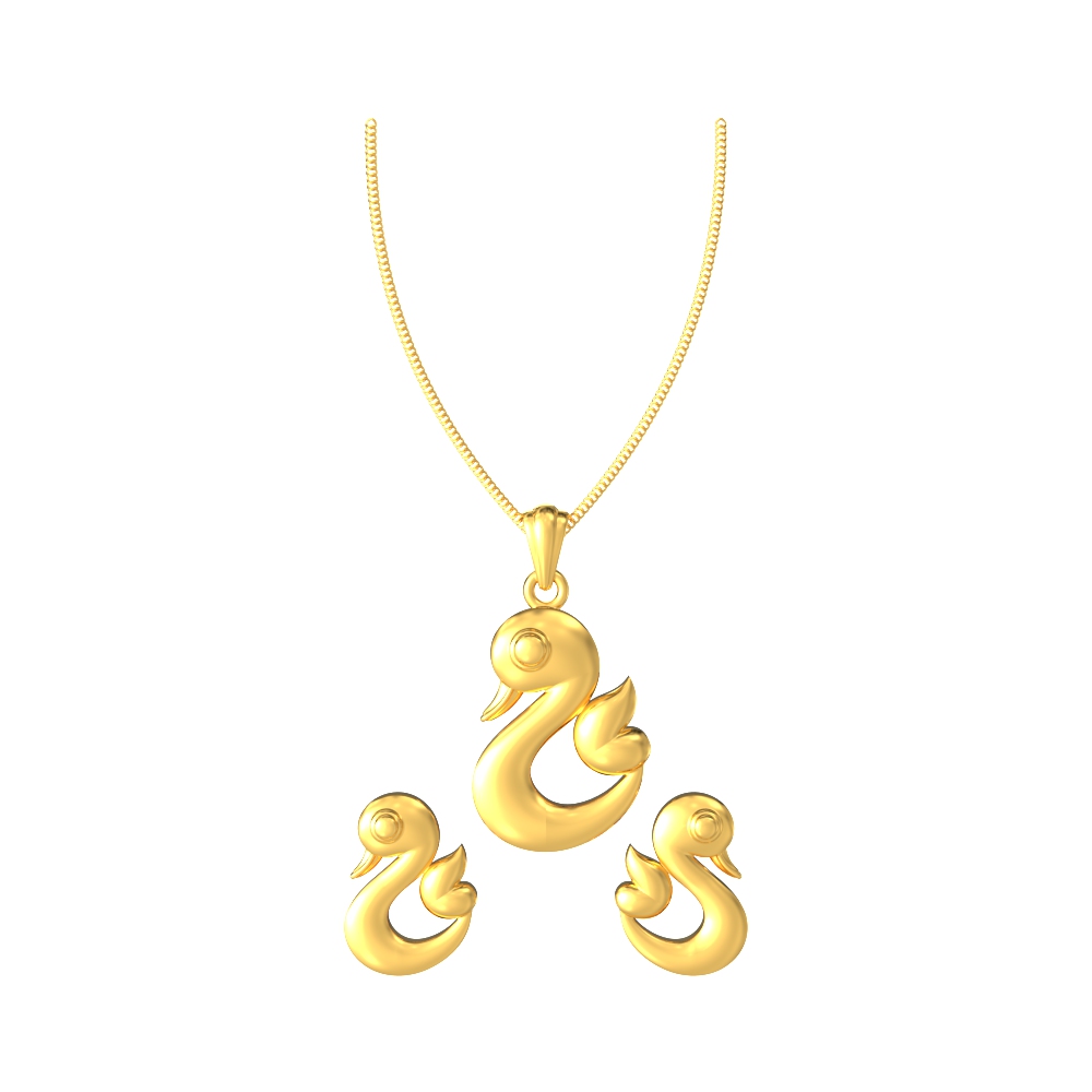 Enchanting-Swan-Pendent-Set