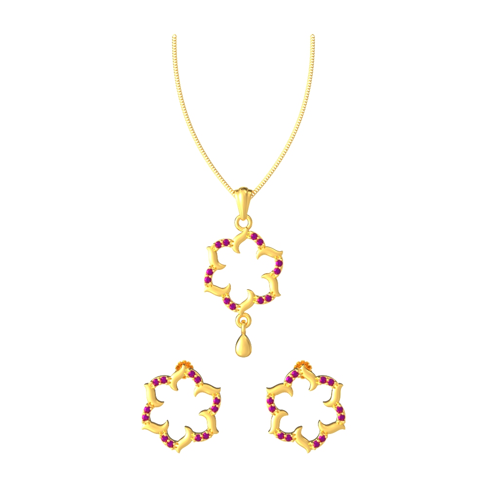 Enrapture-Flower-Pendant-Set