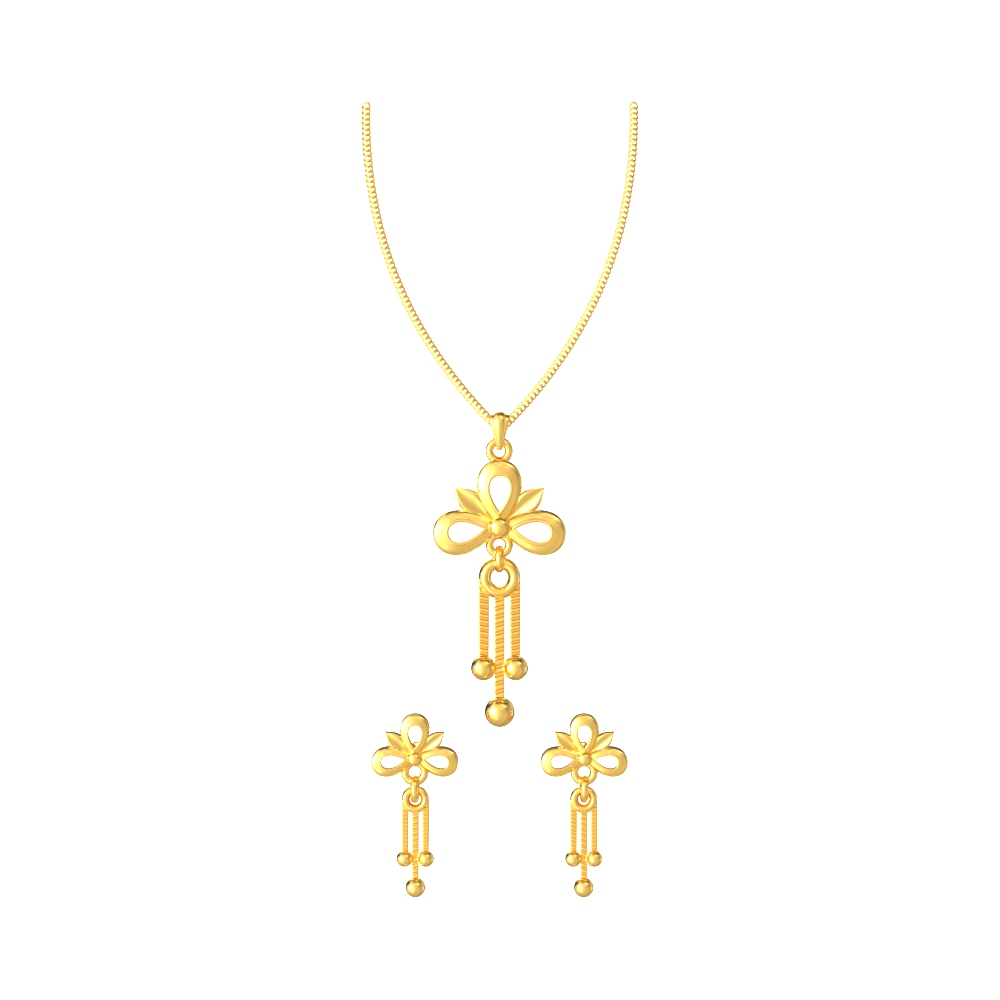 Floral Bloom Pendant Set