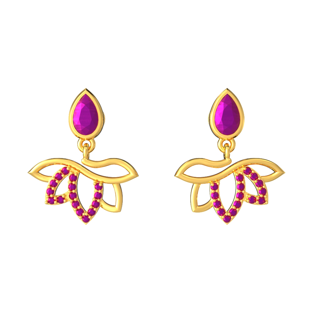 Floral Cascade Drop Earrings