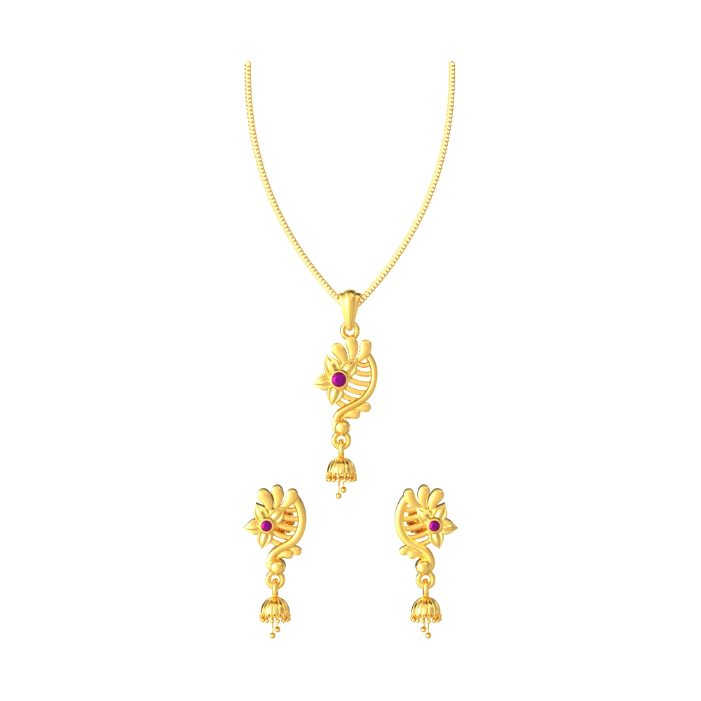 Floral Elegance Pendant Set