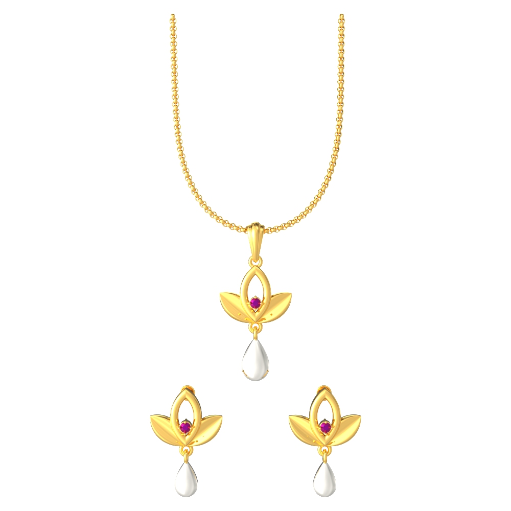 Floral Harmony Pendant Set