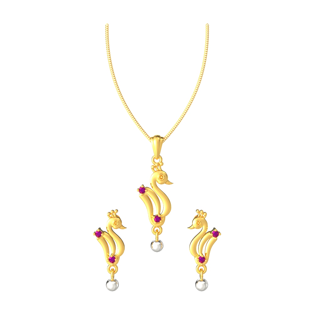 Gentle-Swan-Pendant-Set