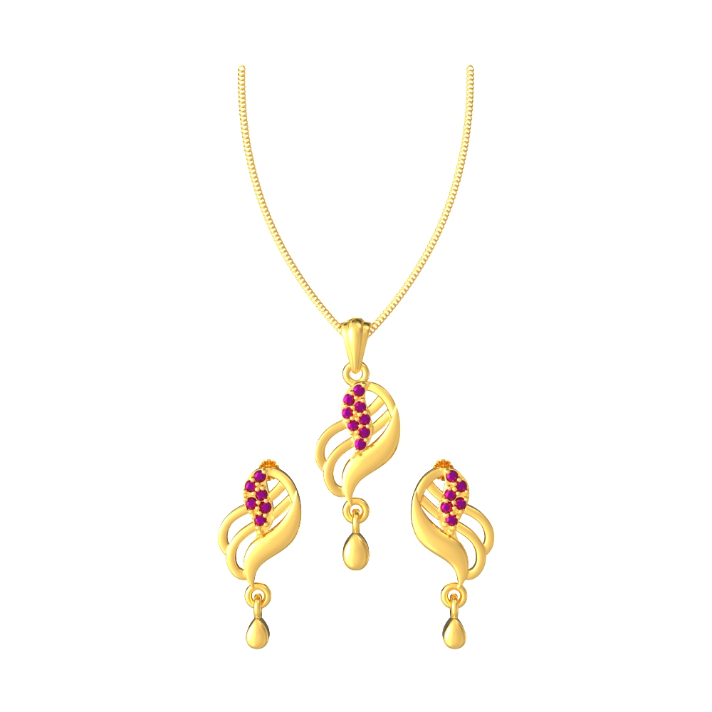 Modern-Curvy-line-Pendant-set