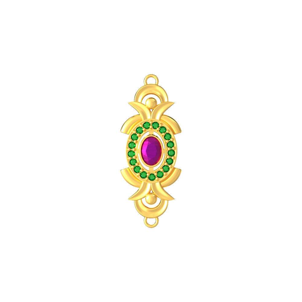 Modern Geometric Gold Mugappu