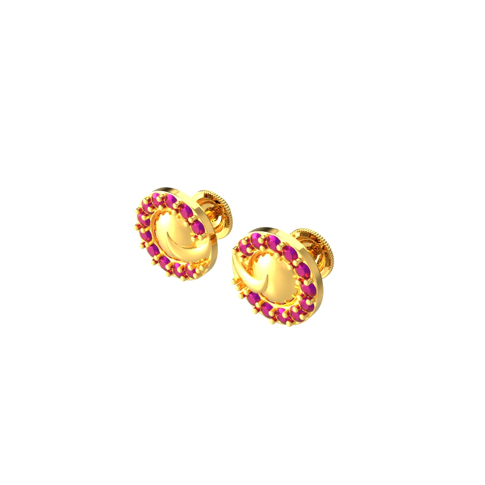 New Circular Charm Stud Earrings
