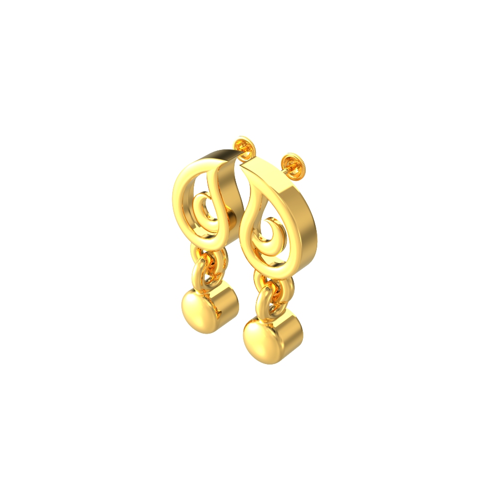 New Cute Curve Drop Earrings