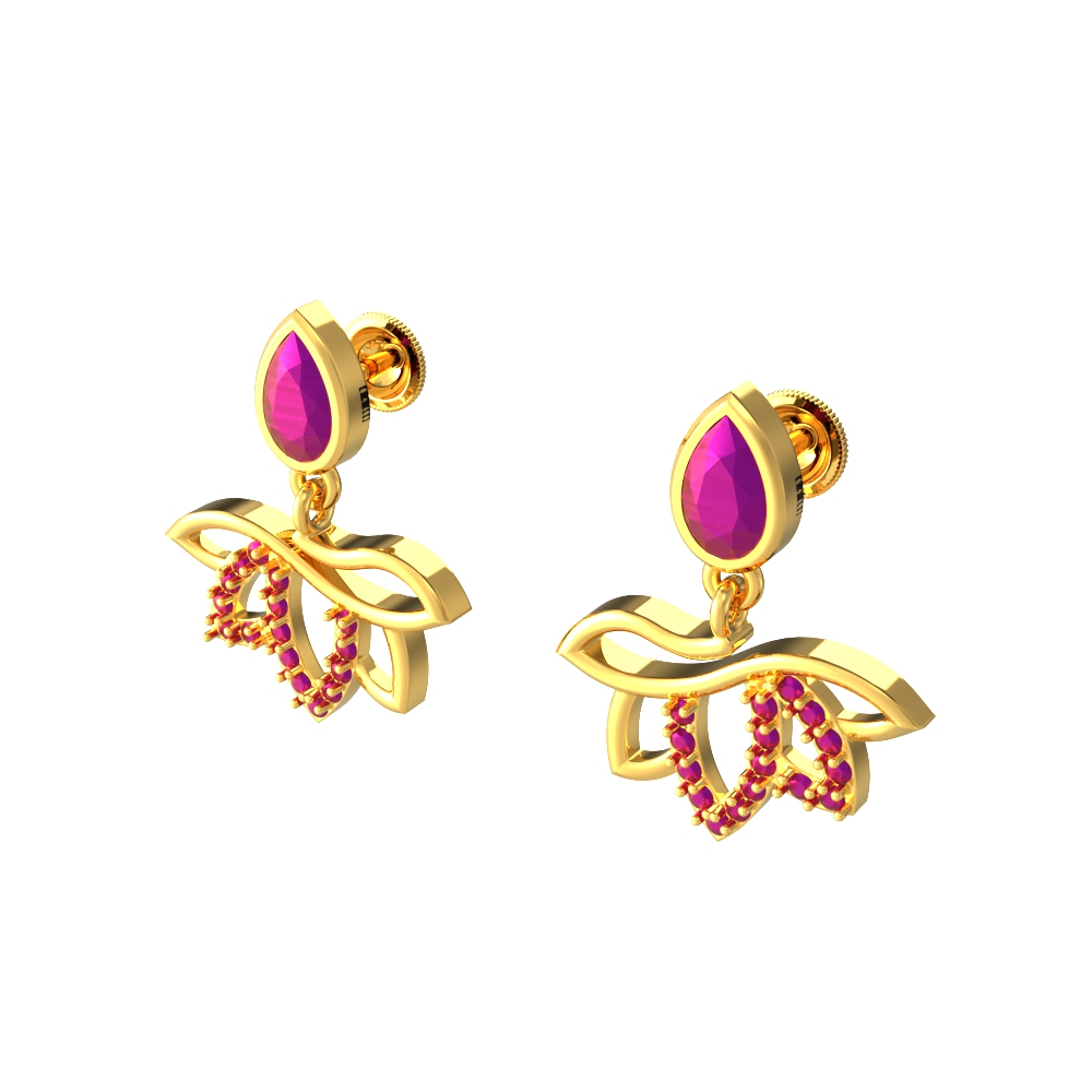 New Floral Cascade Drop Earrings