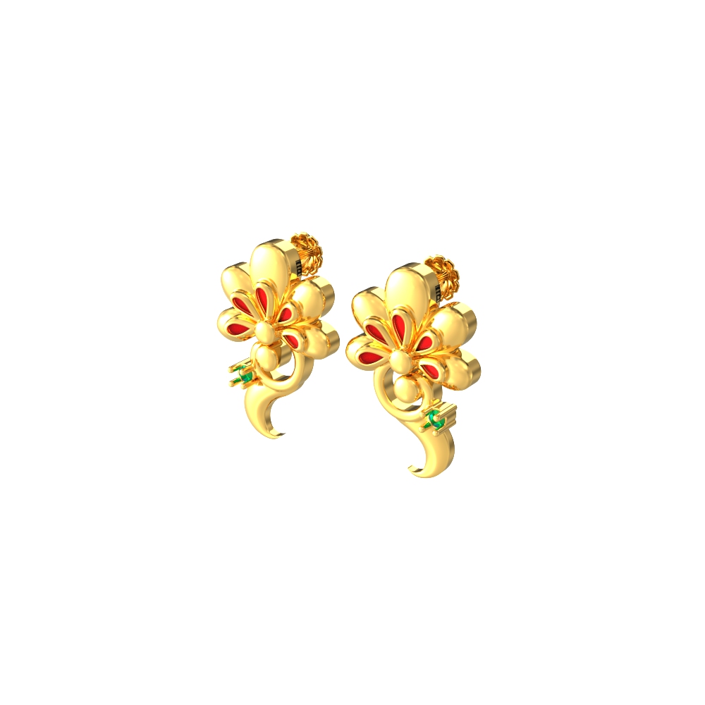 New Floral Fantasy Drop Earrings