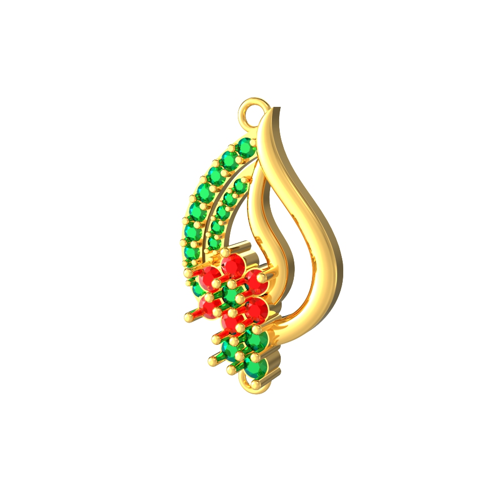 New Golden Floral Charm Mugappu