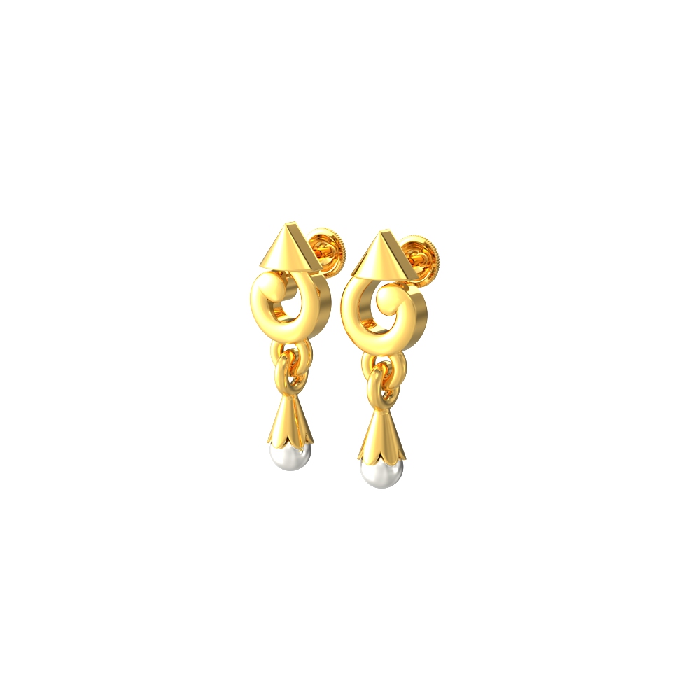 New Triangular Essence Drop Earrings