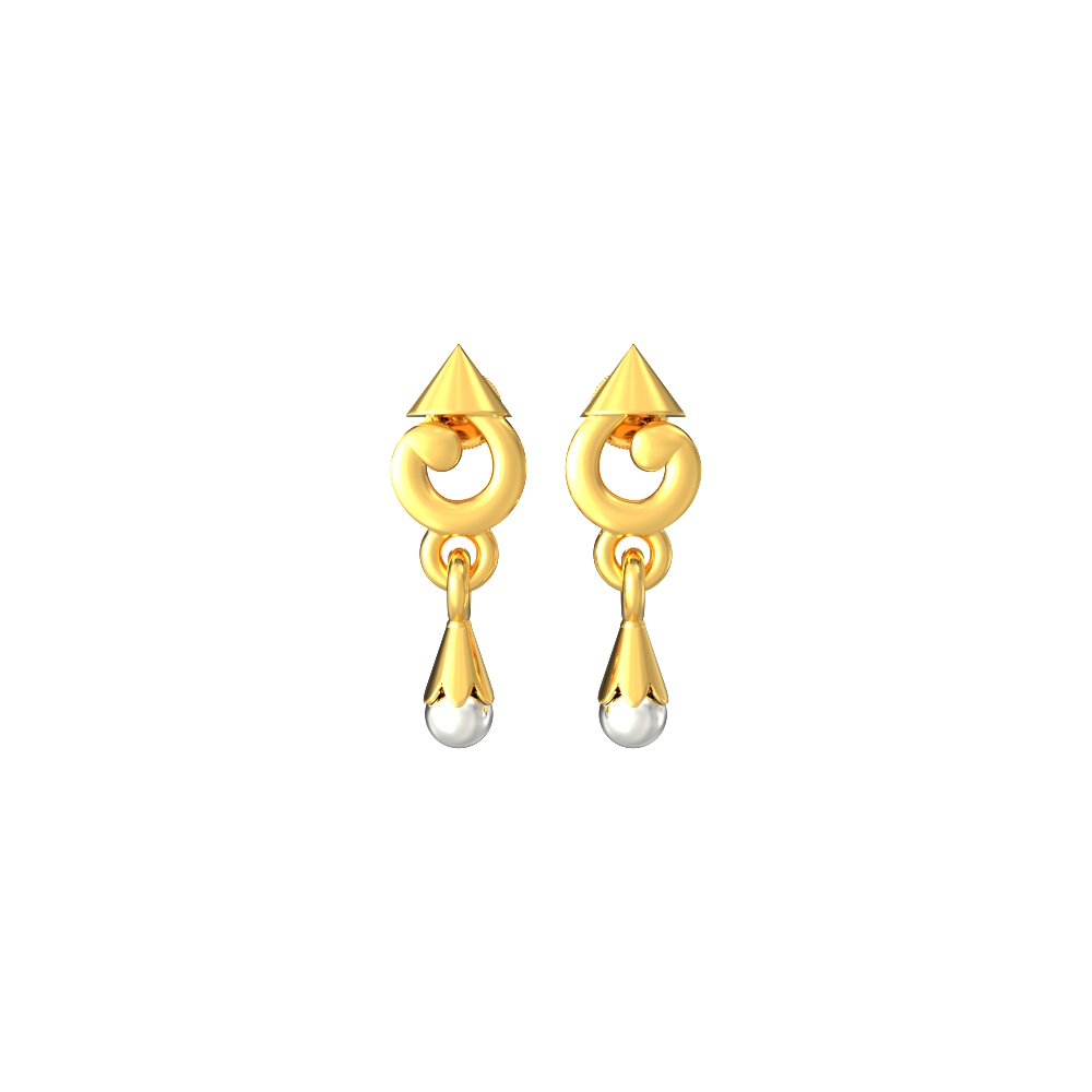 Triangular Essence Drop Earrings