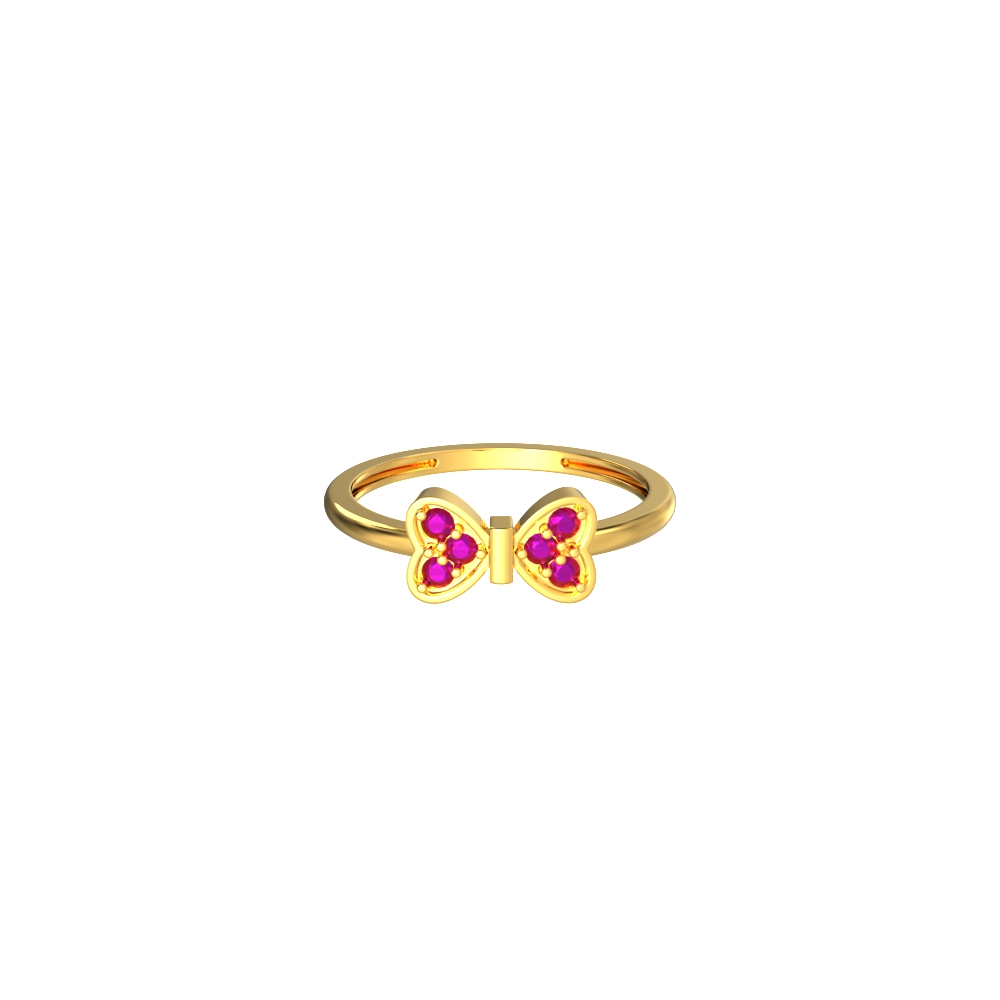 Butterfly-Design-Kids-Gold-Ring