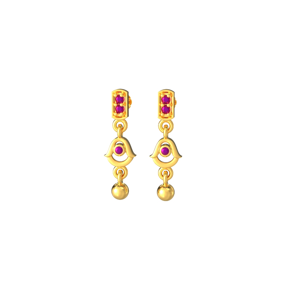 Charming-Drop-Gold-Earrings