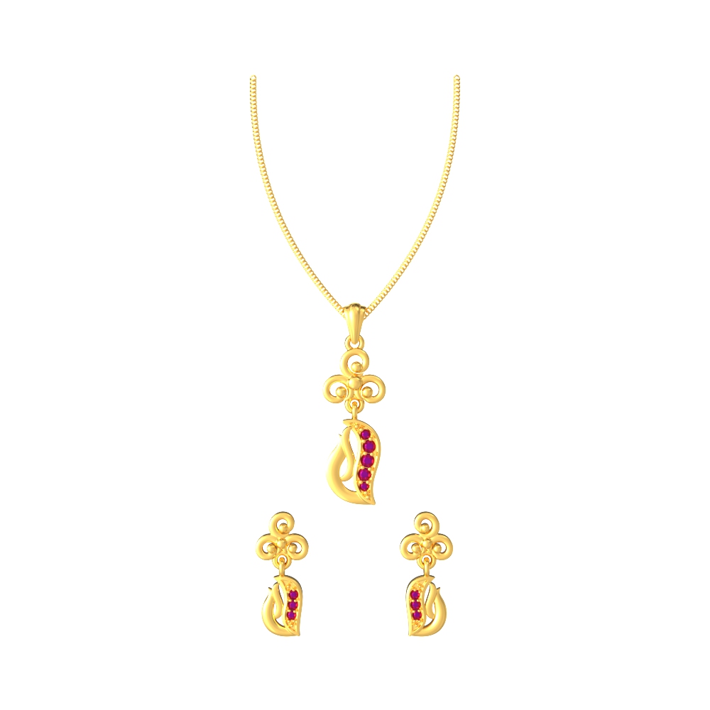 Curvy-Design-Pendant-set