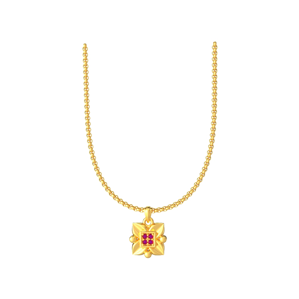 Endearing-Flower-Gold-Pendant
